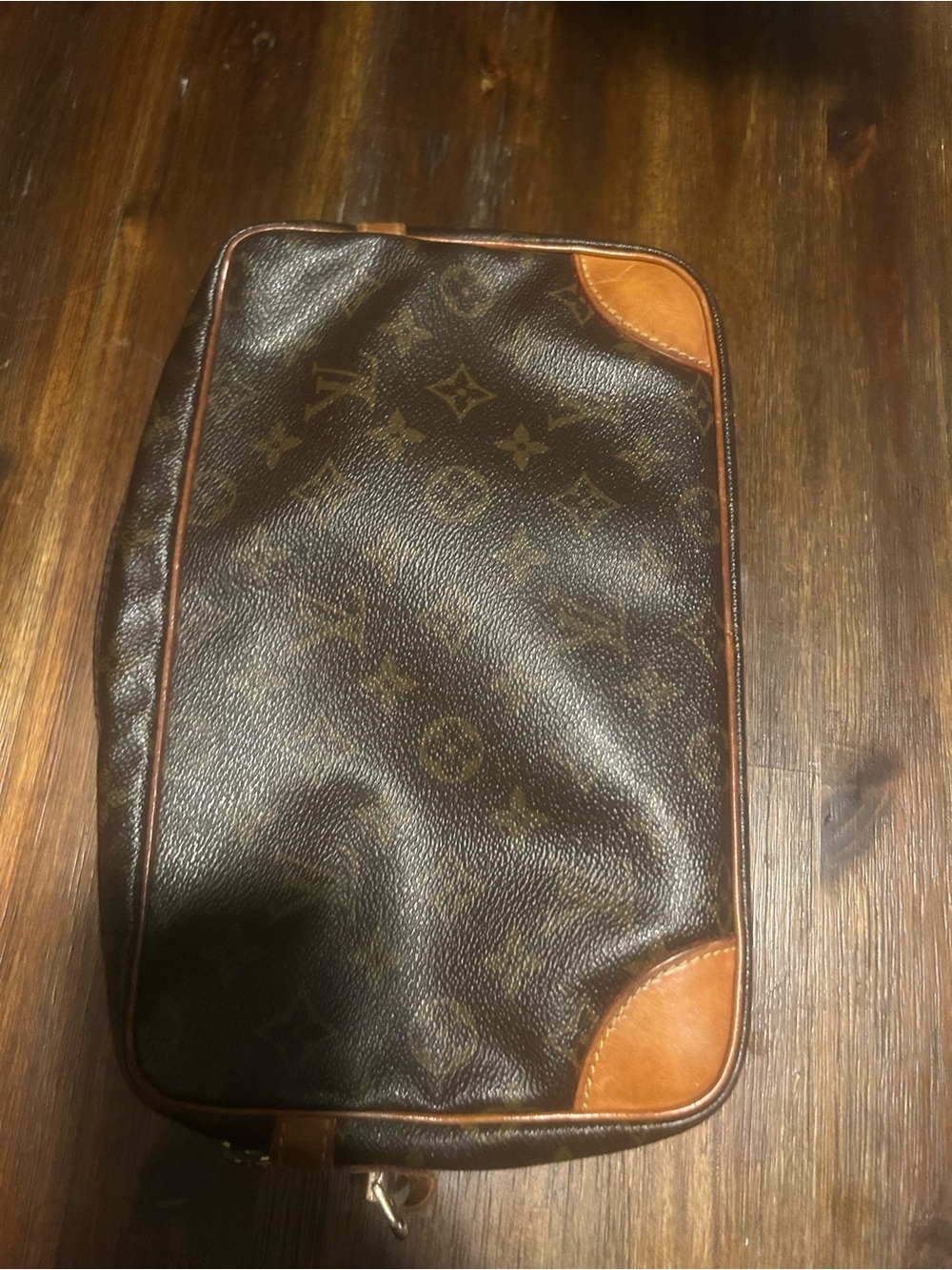 Louis Vuitton Brown Monogram Canvas Toiletry Case with Tan Trim - Picture 6 of 8